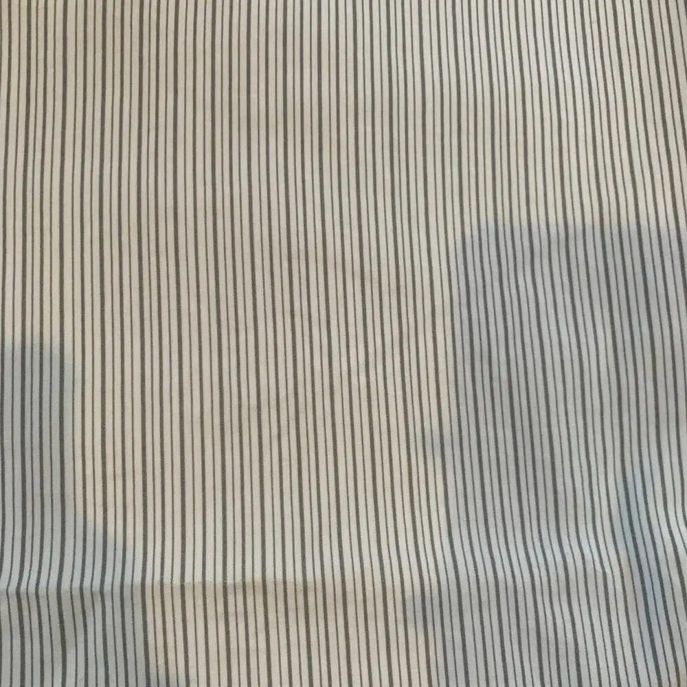 Serena & Lily 100% Cotton Striped Top Sheet ONLY | White Gray | Twin
